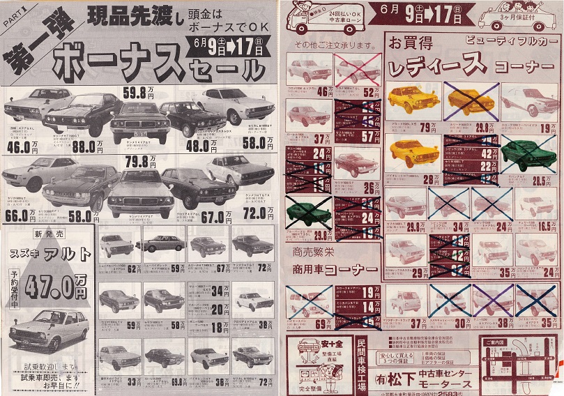 1979年6月9日の折込チラシ