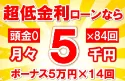 97万円未使用車のお支払い例
