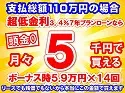 110万円未使用車のお支払い例
