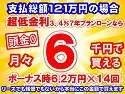 121万円未使用車のお支払い例