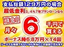 129万円未使用車のお支払い例