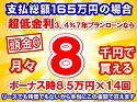 165万円未使用車のお支払い例