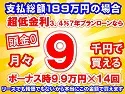 189万円未使用車のお支払い例