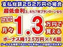 252万円未使用車のお支払い例