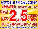 429万円未使用車のお支払い例