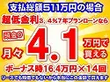 511万円未使用車のお支払い例