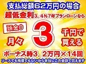 62万円未使用車のお支払い例