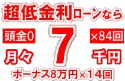 151万円未使用車のお支払い例