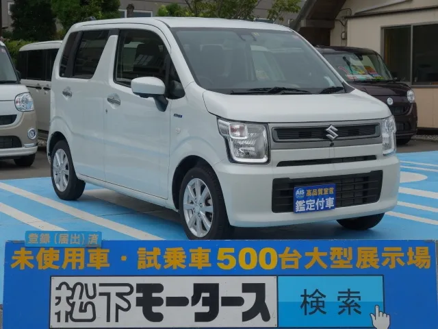 ワゴンR(スズキ)ハイブリッド　ＦＸリミテッド　25周年記念車　全方位カメラディーラー試乗車 0