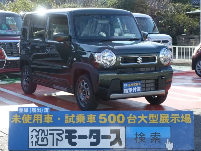 ハスラー(スズキ)ハイブリッドG　全方位モニター+メモリーナビ付届出済未使用車 0