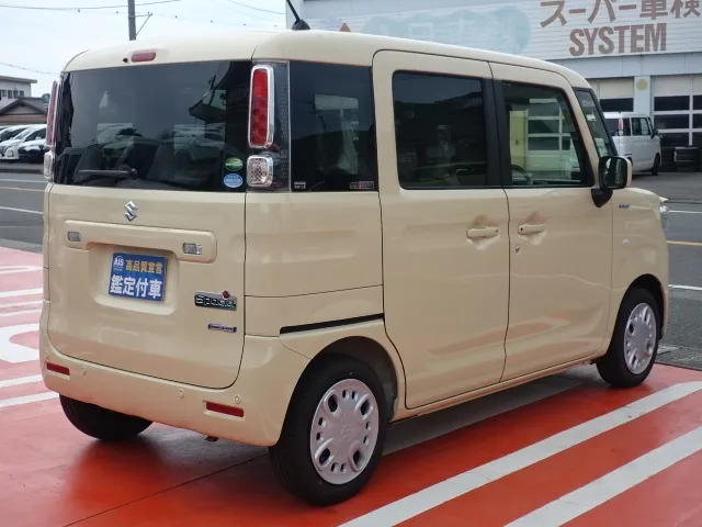 スペーシア(スズキ)ハイブリッドX　ベージュ内装届出済未使用車 7