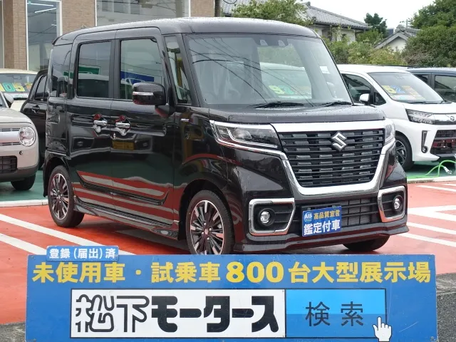 スペーシア(スズキ)ハイブリッドXSターボ届出済未使用車 0