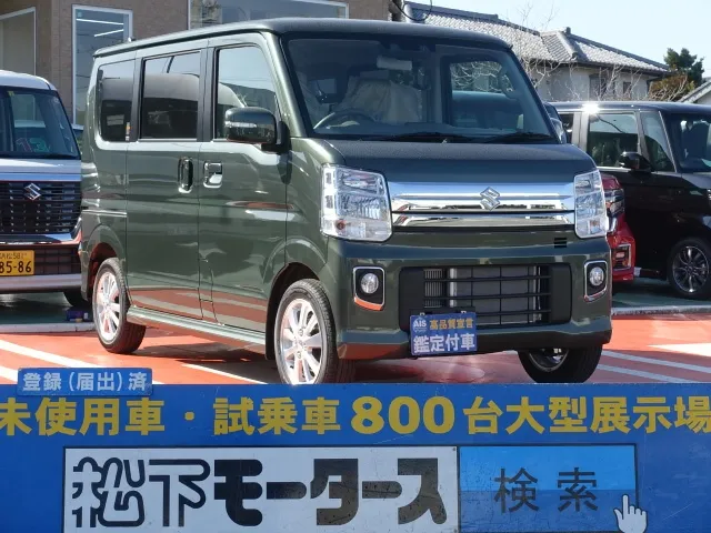 エブリイ(スズキ)PZターボスペシャル  標準ルーフ　バックカメラ付き届出済未使用車 0