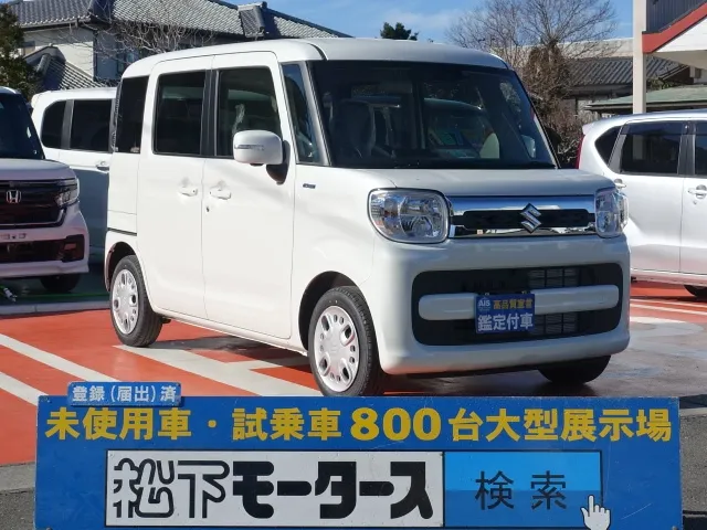 スペーシア(スズキ)ハイブリッドX アップグレードパック 全方位カメラ届出済未使用車 0