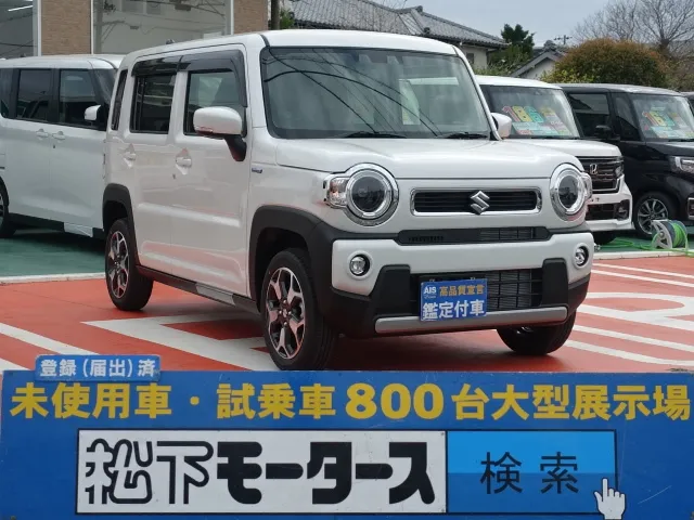 ハスラー(スズキ)ハイブリッドX サイドバイザー付届出済未使用車 0