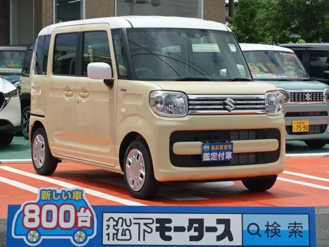 スペーシア(スズキ)ハイブリッド X届出済未使用車 0