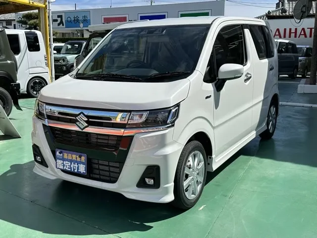 ワゴンRカスタムＺ ハイブリッド ZX スズキ 届出済未使用車は静岡県 松下モータース 低燃費でお財布にやさしい！ [NO:13490]