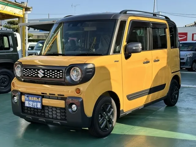 スペーシア(スズキ)ハイブリッドＸＺ 純正ドアバイザー付届出済未使用車 1