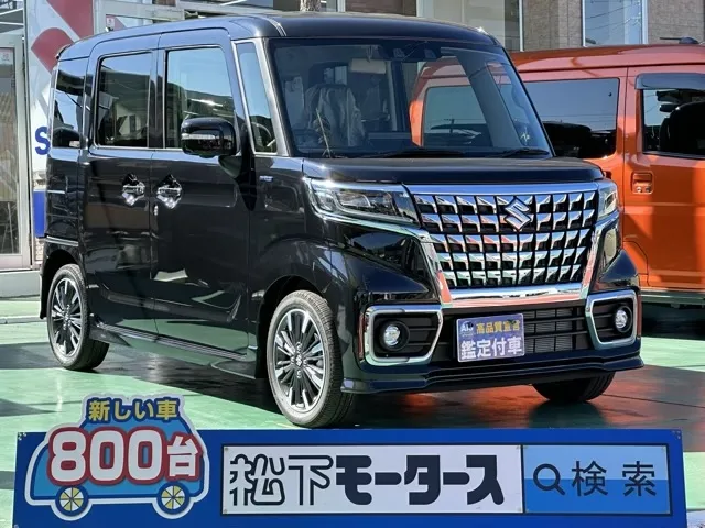 スペーシア(スズキ)ハイブリッドＸＳ 全方位ナビ届出済未使用車 0