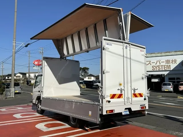 キャンター(三菱)3.5ｔアルミウィング 高床 1ナンバー車レンタ登録済未使用車 3