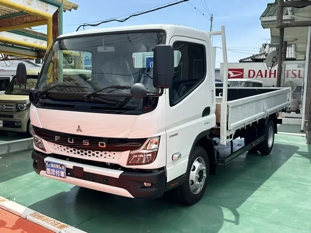 キャンター(三菱)平ボディ ３ｔワイドロング MT 1ナンバー車レンタ登録済未使用車 1