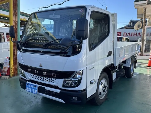 キャンター(三菱)全低床キョウカダンプ ３ｔレンタ登録済未使用車 1