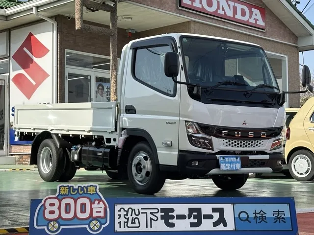 キャンター(三菱)全低床 平ボディ ２ｔレンタ登録済未使用車 0