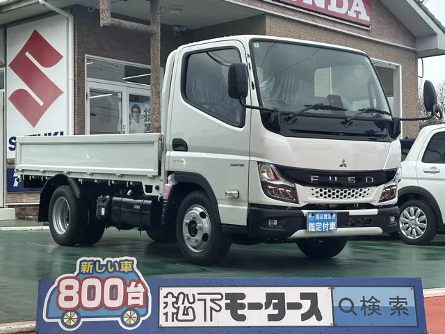 キャンター(三菱)全低床 平ボディ ２ｔレンタ登録済未使用車 0