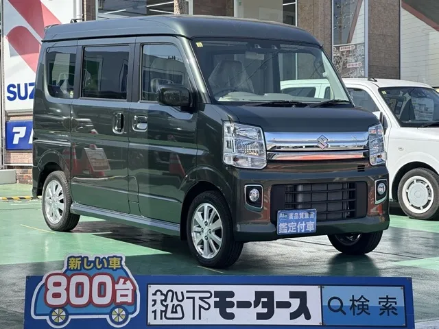 エブリイ(スズキ)PZターボハイルーフ 4WD バックカメラ付Dオーディオ 届出済未使用車 0
