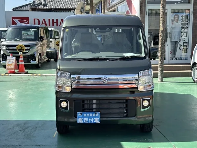 エブリイ(スズキ)PZターボハイルーフ 4WD バックカメラ付Dオーディオ 届出済未使用車 23