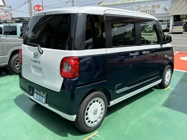 キャンバス(ダイハツ)ストライプスG パノラマUGP 純正バイザー付き届出済未使用車 11