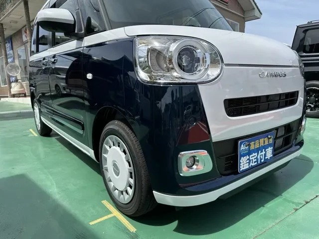 キャンバス(ダイハツ)ストライプスG パノラマUGP 純正バイザー付き届出済未使用車 25