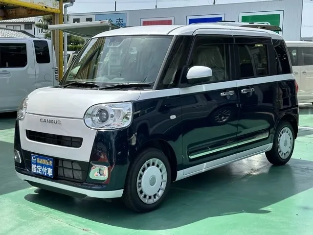 キャンバス(ダイハツ)ストライプスG パノラマUGP 純正バイザー付き届出済未使用車 1