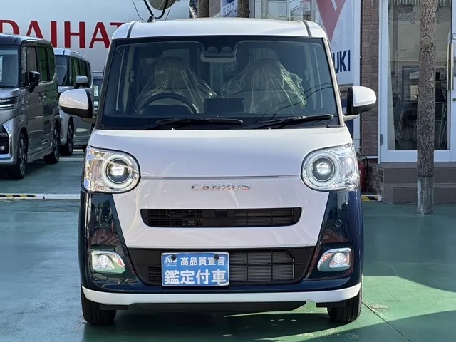 キャンバス(ダイハツ)ストライプスG 純正ドアバイザー届出済未使用車 24