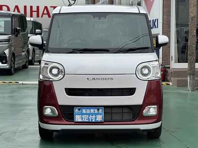 キャンバス(ダイハツ)ストライプスG 純正ドアバイザー届出済未使用車 24