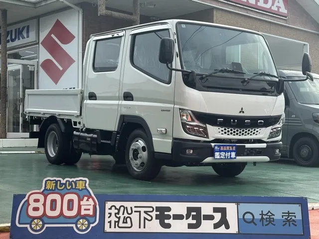 キャンター(三菱)Wキャブ　２ｔ　５ＭＴ登録済未使用車 0