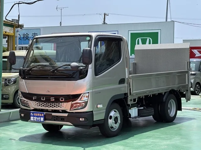 キャンター(三菱)全低床垂直ゲート 平ボディ 2ｔ 5MTレンタ登録済未使用車 1
