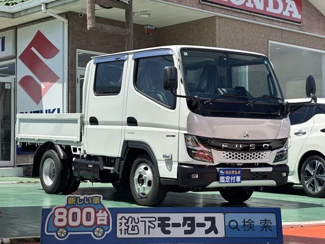 キャンター(三菱)Wキャブ　２ｔ　５ＭＴ登録済未使用車 0