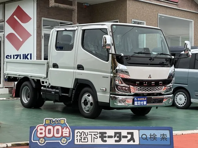 キャンター(三菱)Wキャブ　２ｔ　５ＭＴレンタ登録済未使用車 0
