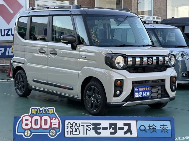 スペーシア(スズキ)ハイブリッドXZターボ 全方位ナビ 4WD届出済未使用車 0