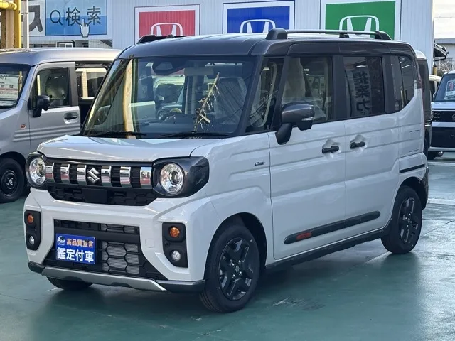スペーシア(スズキ)ハイブリッドXZターボ 全方位ナビ 4WD届出済未使用車 1
