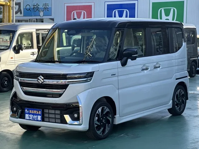 スペーシア(スズキ)ハイブリッドXSターボ 4WD届出済未使用車 1