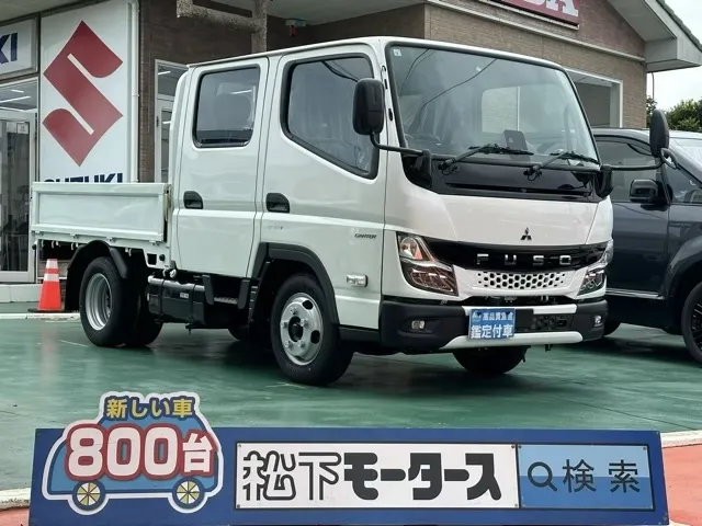 キャンター(三菱)Wキャブ　２ｔ　５ＭＴレンタ登録済未使用車 0