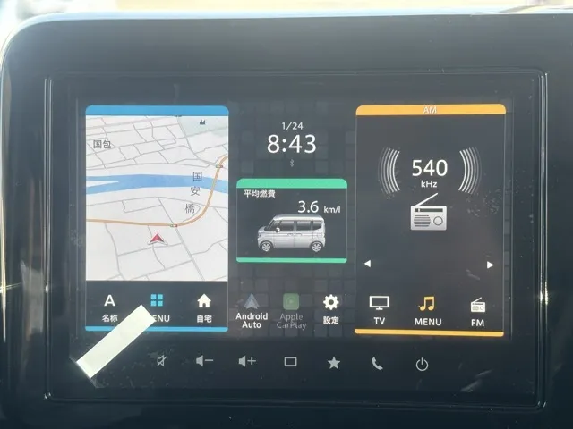 スペーシア(スズキ)ハイブリッドXS 全方位ナビ届出済未使用車 16