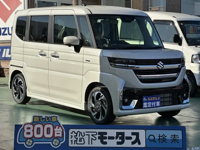 スペーシア(スズキ)ハイブリッドXS 全方位ナビ届出済未使用車 0