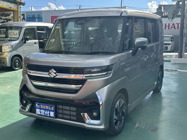 スペーシア(スズキ)ハイブリッドXSターボ 全方位ナビ届出済未使用車 1