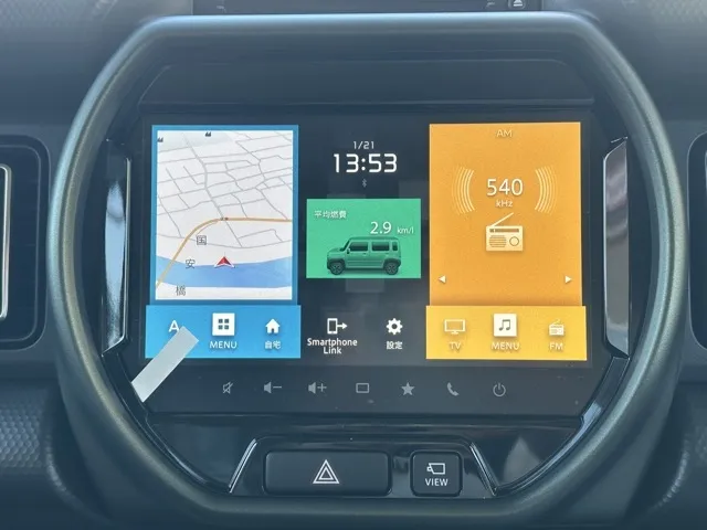 ハスラー(スズキ)タフワイルドターボ 全方位ナビ届出済未使用車 22