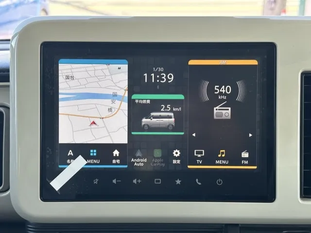 ワゴンRスマイル(スズキ)ハイブリッドX クリームコーデ 全方位ナビ届出済未使用車 18